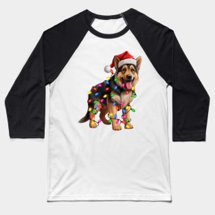 Christmas German Shepherd Baseball T-Shirt